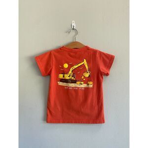Cardin McCoy Boys Digger Fall Tee Shirt Size 2/3 XXS "We Dig Fall Y'all" Orange